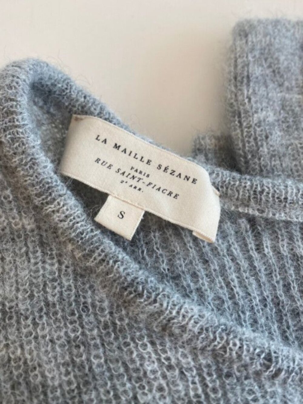 Sezane Gaspard Cardigan — Mottled Grey — Size S - Picture 2 of 8